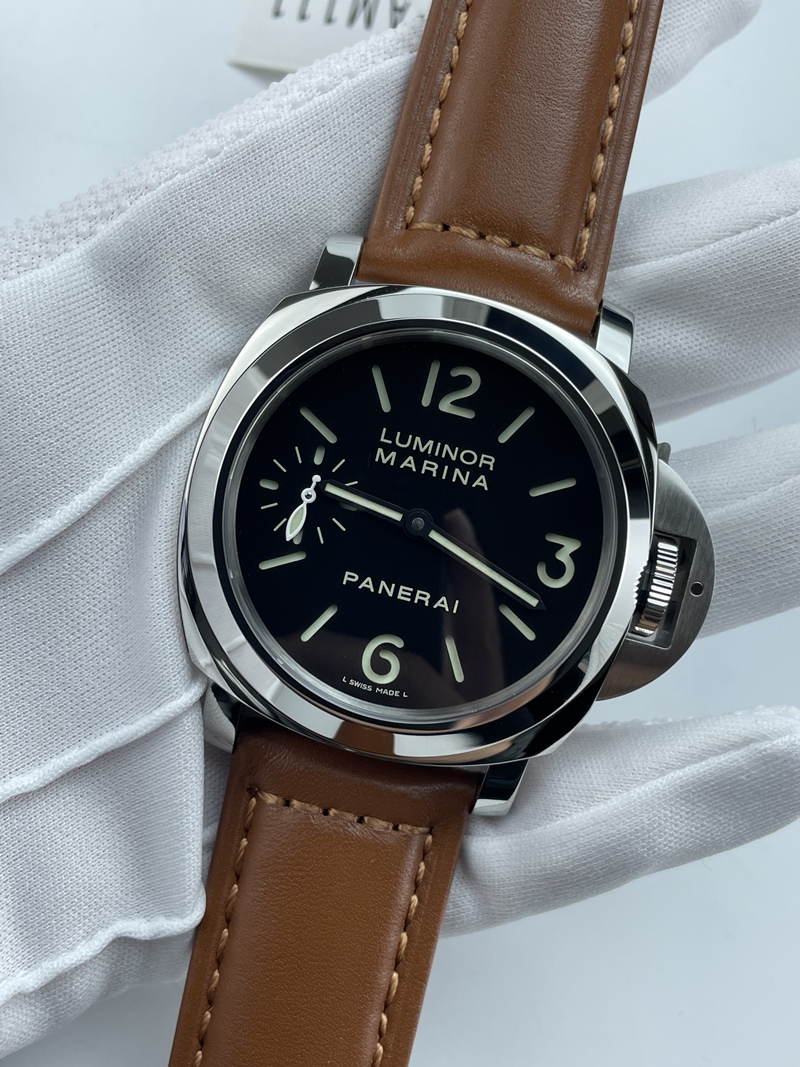 (준비완료/특급배송 )NO.3534/HW공장 파네라이 루미노르 마리나 PAM111 스틸 가죽스트랩